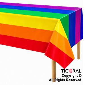 MANTEL PLASTICO RECTANGULAR MULTICOLOR 1.83 X 1.37 CM